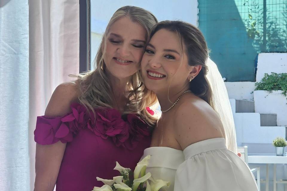 Espectacular maquillaje mamá