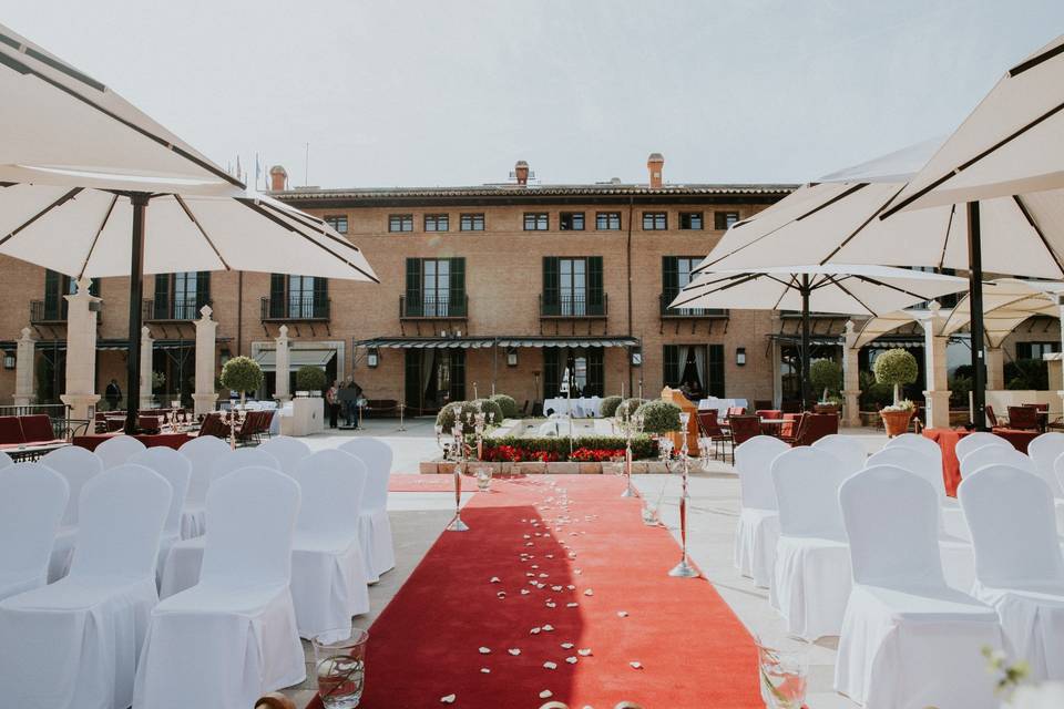 Decoración para ceremonia