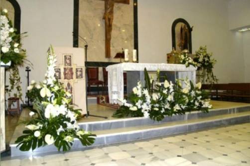 Decoración interior iglesia