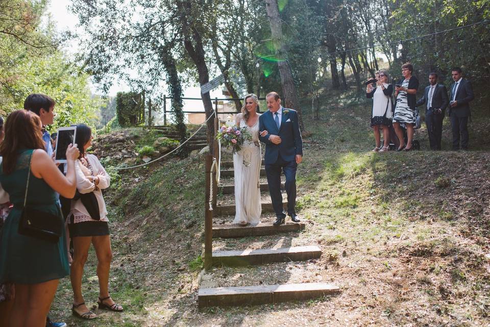 Ceremonia civil en el bosque