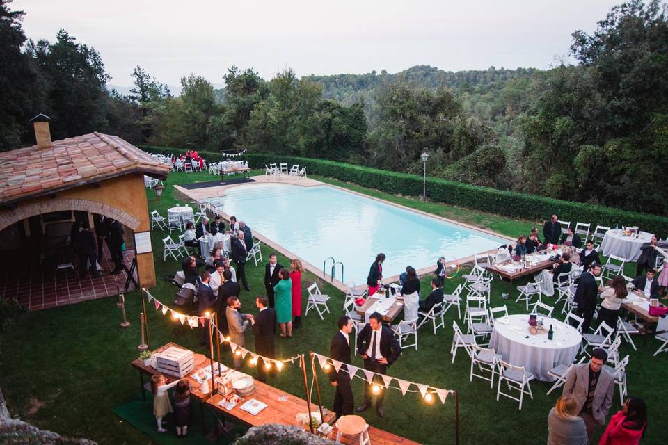 Aperitivo en el jardín