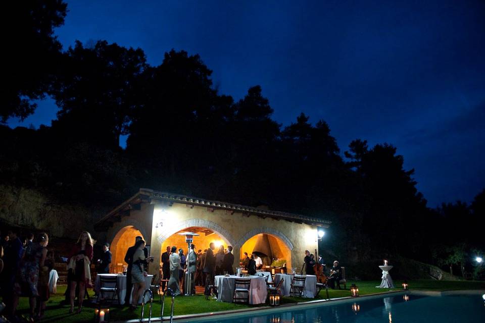 Aperitivo en el jardín