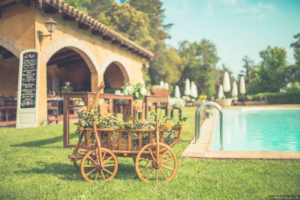 Aperitivo en el jardín