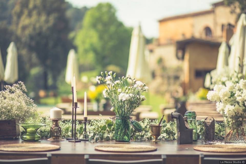 Comida en el jardín