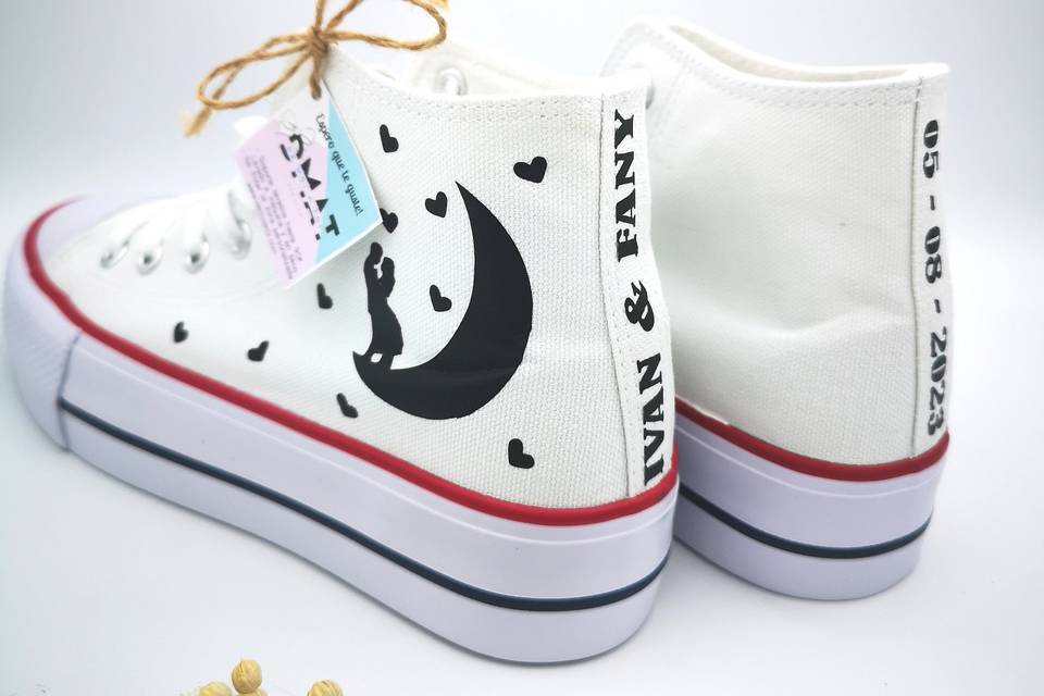 Zapatillas novia personalizada