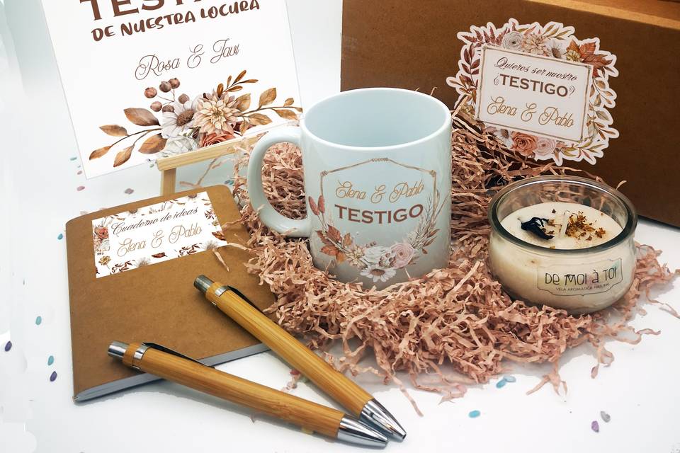 Regalos testigos personalizado