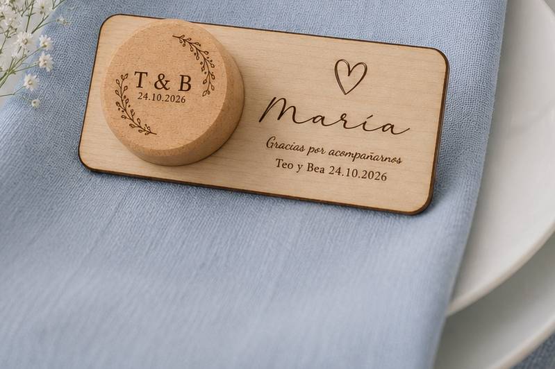 Tapón marcasitio madera