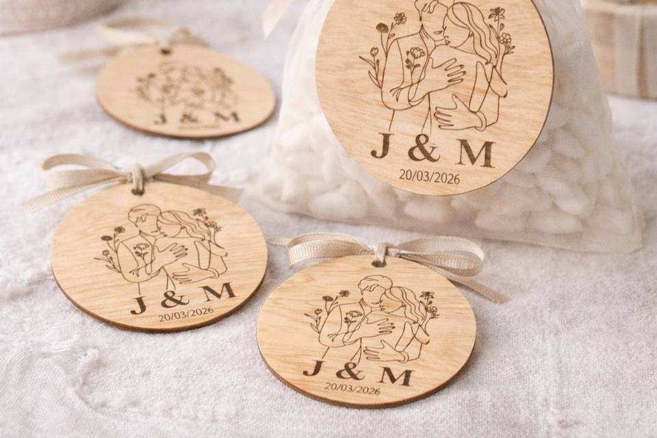 Tarjetas de madera