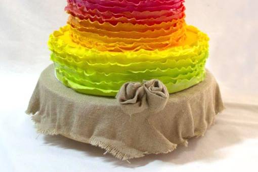 Tarta de boda colores vitamina