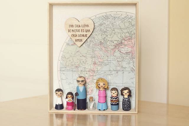 Regalo boda para abuelo novios PERSONALIZADO figura original con