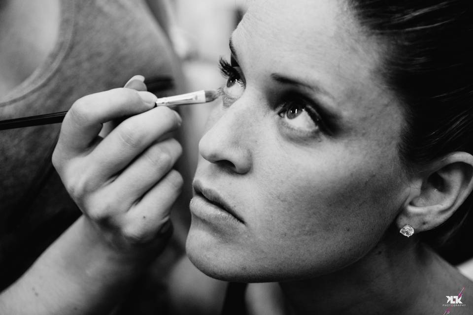 Preparativos de la novia