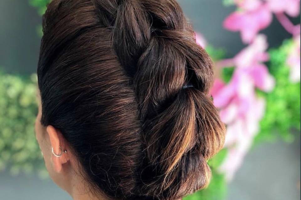 Recogido con trenza
