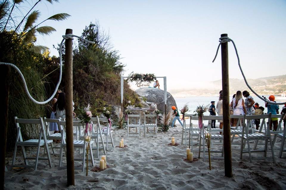 Boda en la playa