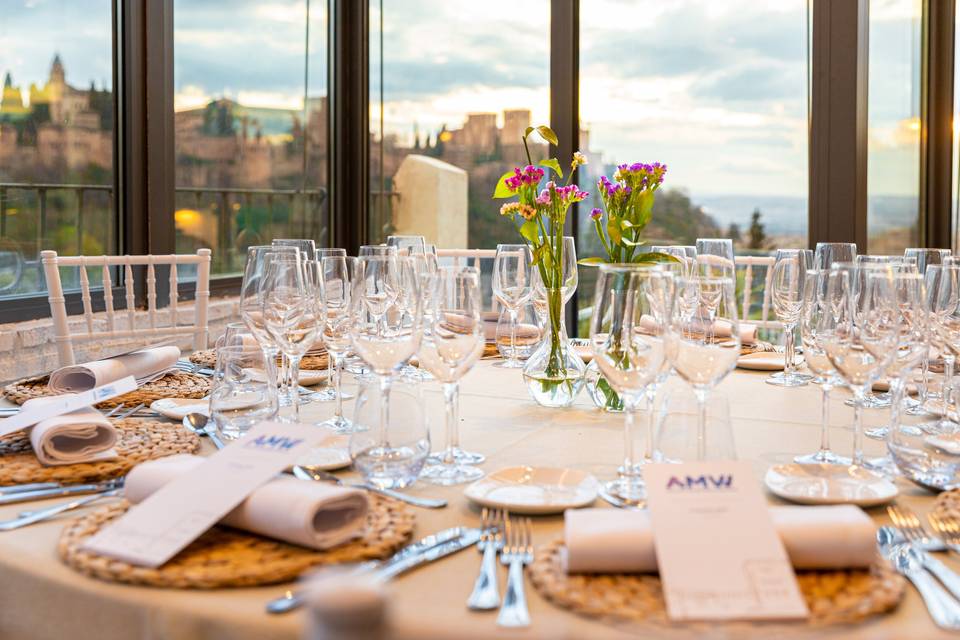 Montaje boda de banquete