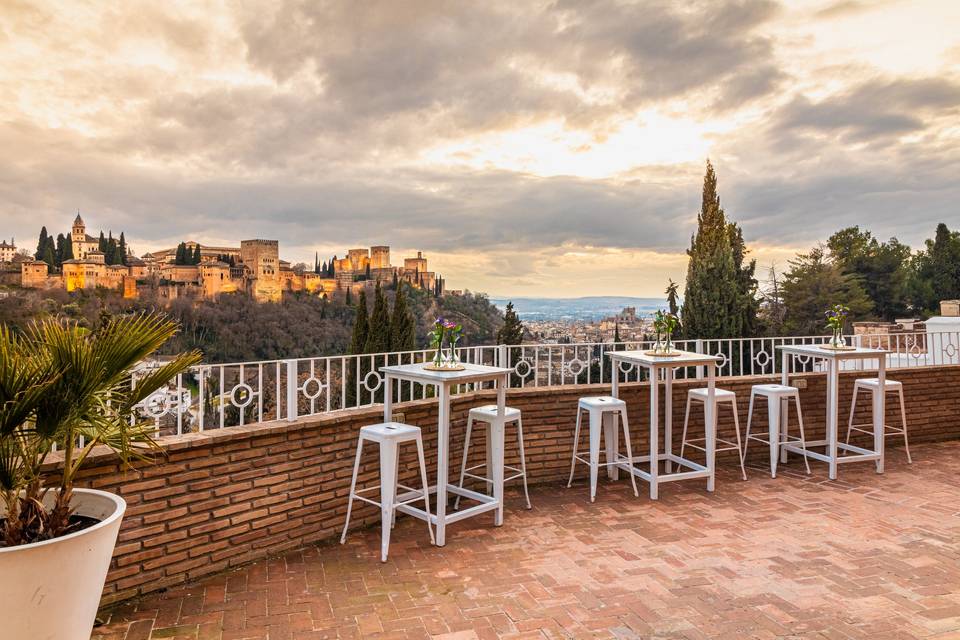 Terraza vistas alhambra