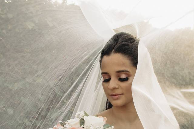 Retrato de novia natural