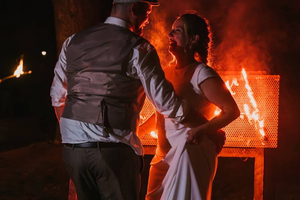 Una noche frente al fuego