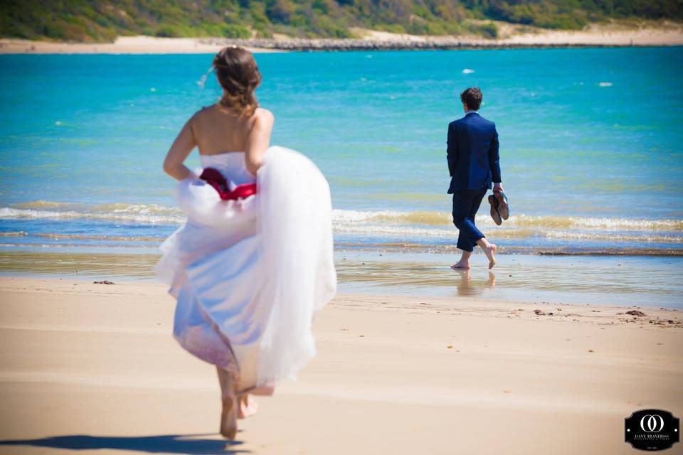 Postboda en la playa