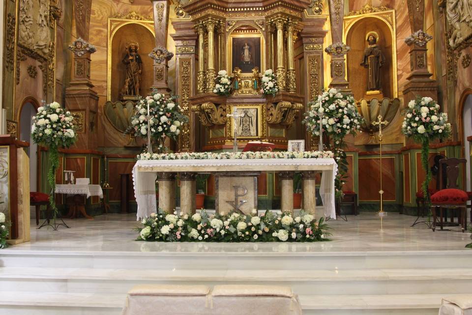 Decoración del altar