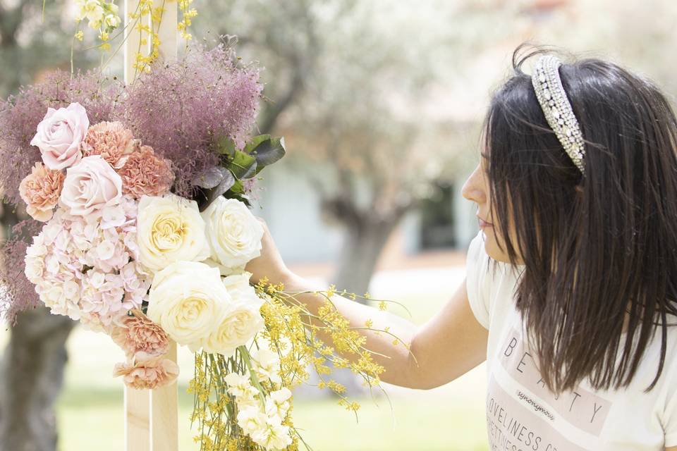 Diseñando un arco de boda