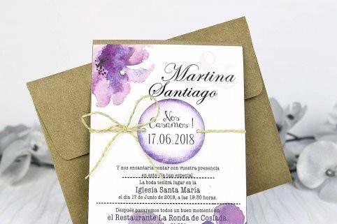 Invitación de boda