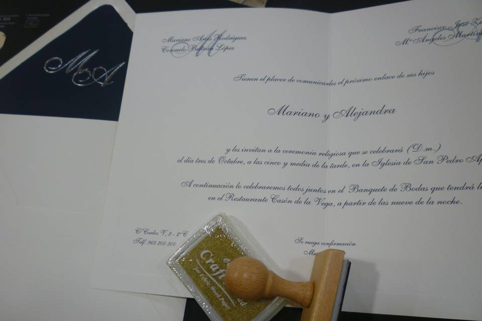 Invitación de boda