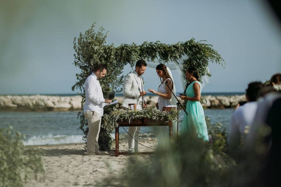 Ceremonia en la playa