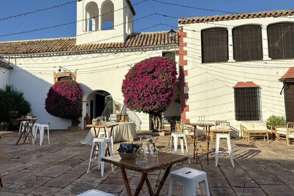 Cóctel al aire libre