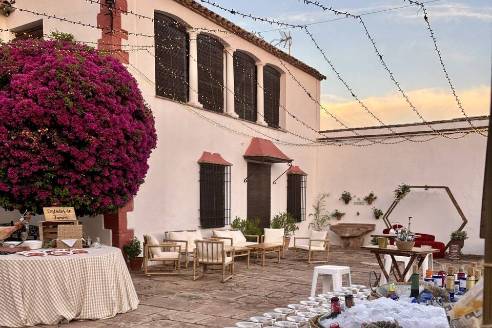 Cóctel al aire libre