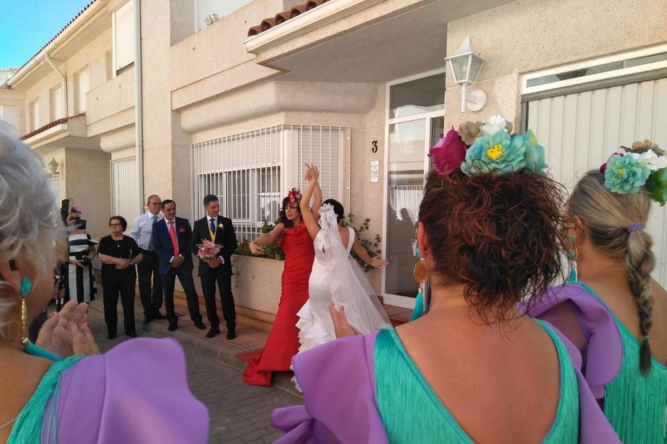 Novia bailando