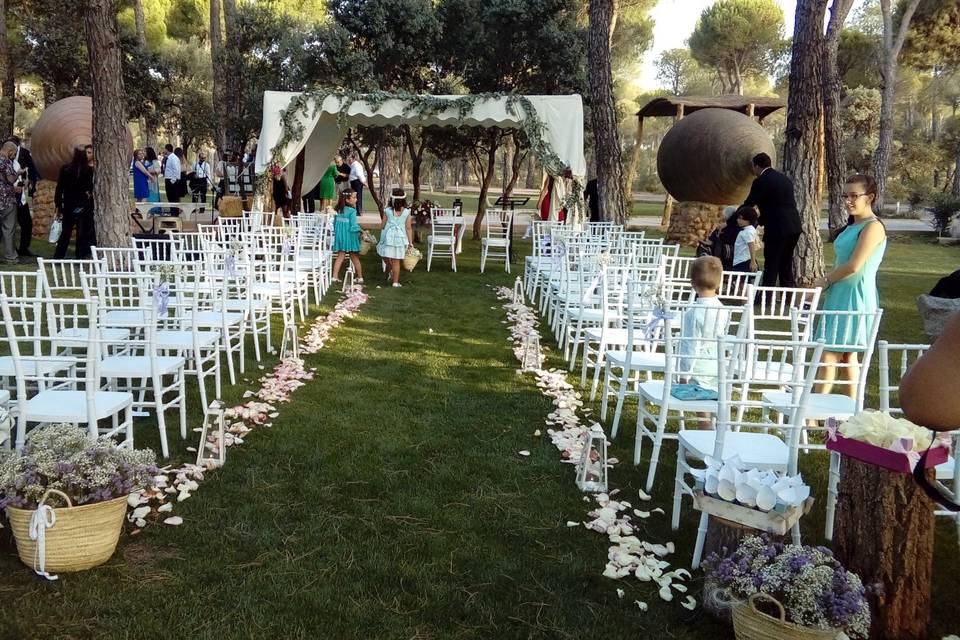 Ceremonia civil rustic chic