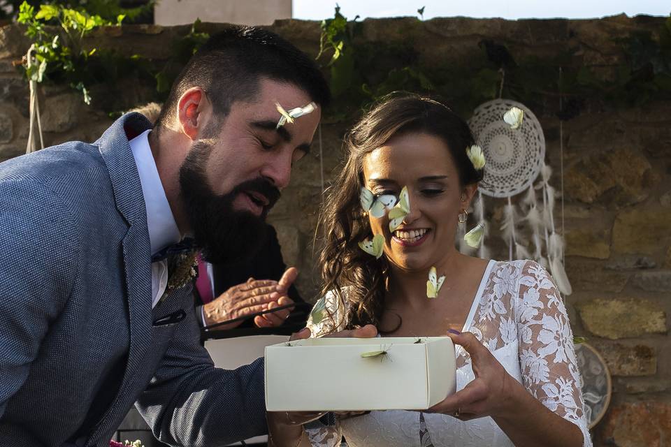 Mariposas, Marta y David