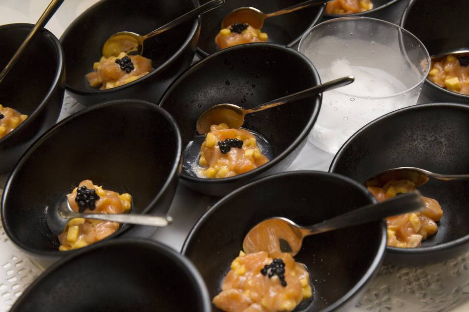 Tartar de salmón