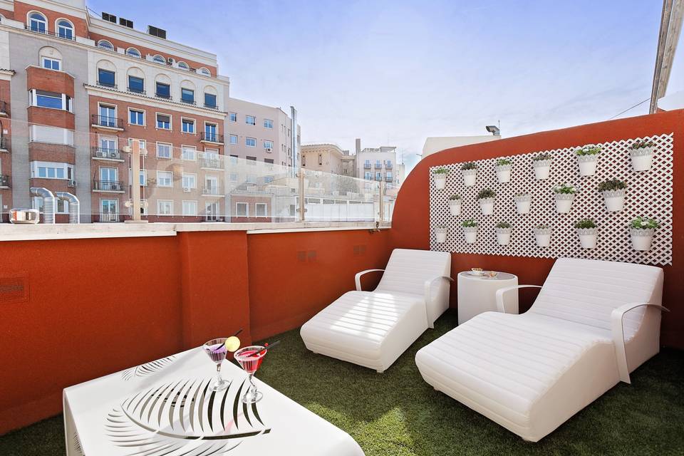 Terraza privada de habitación