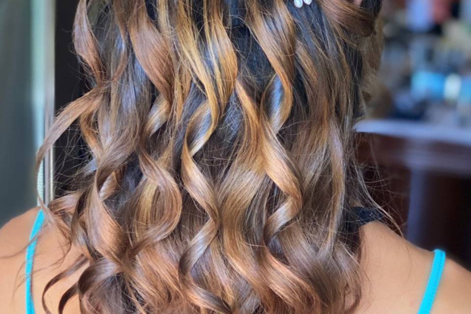 Semi con ondas para novia