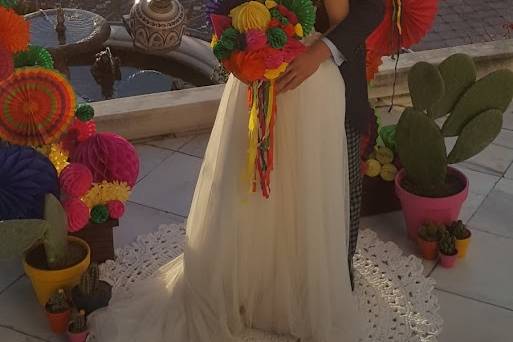 Novios boda mexicana