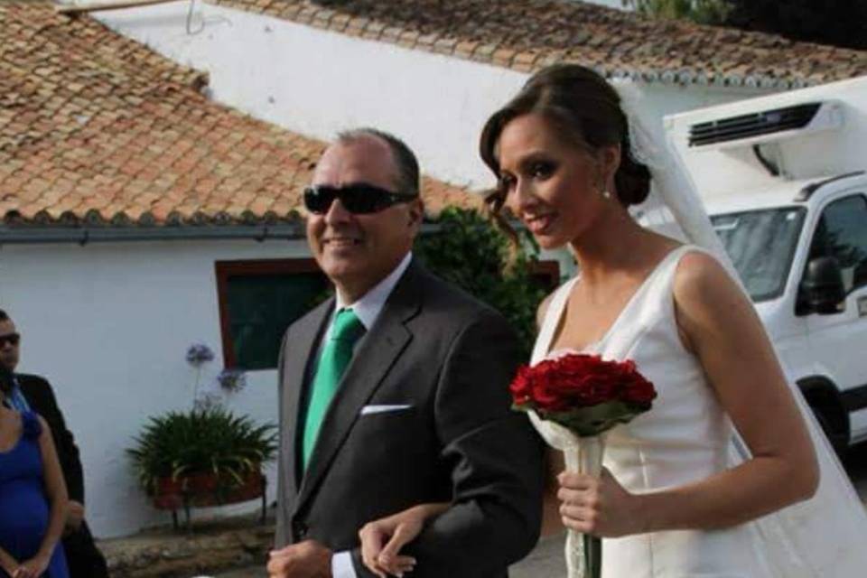 Novia ideal camino del altar