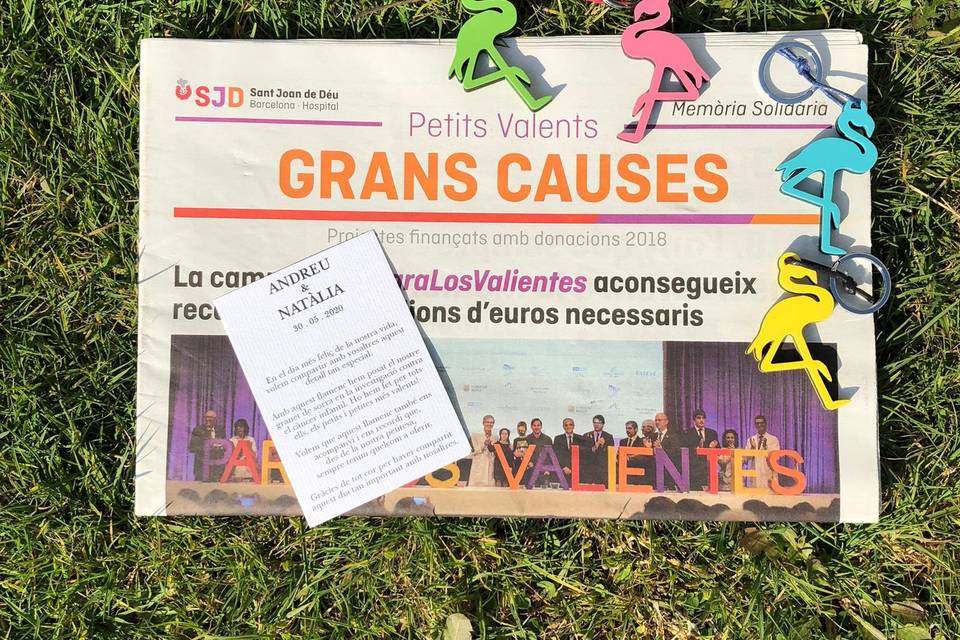 Detalle del llavero solidario