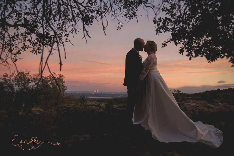 Pareja al atardecer