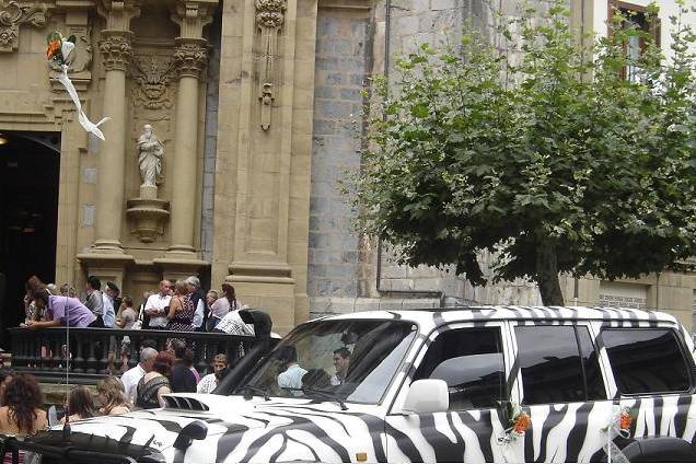 Coche original para la boda