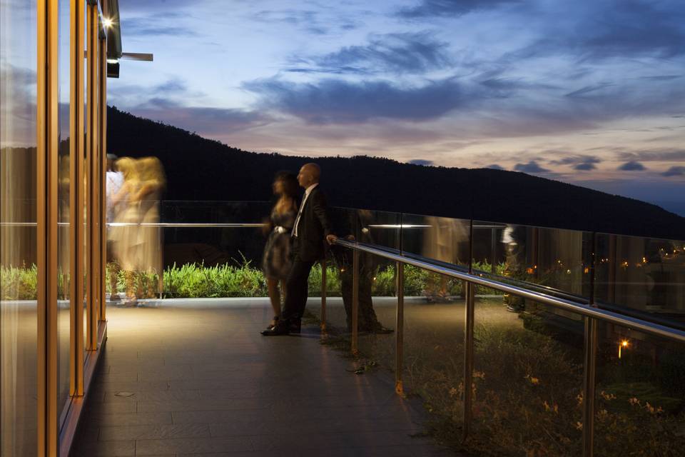 Terraza salón con vistas al ma