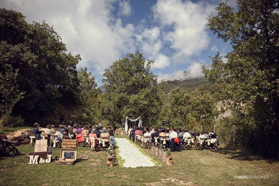 Ceremonia en el bosque