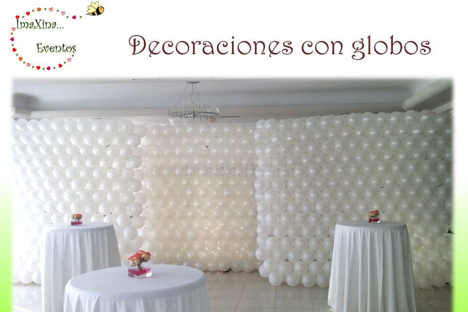 Decoración con globos