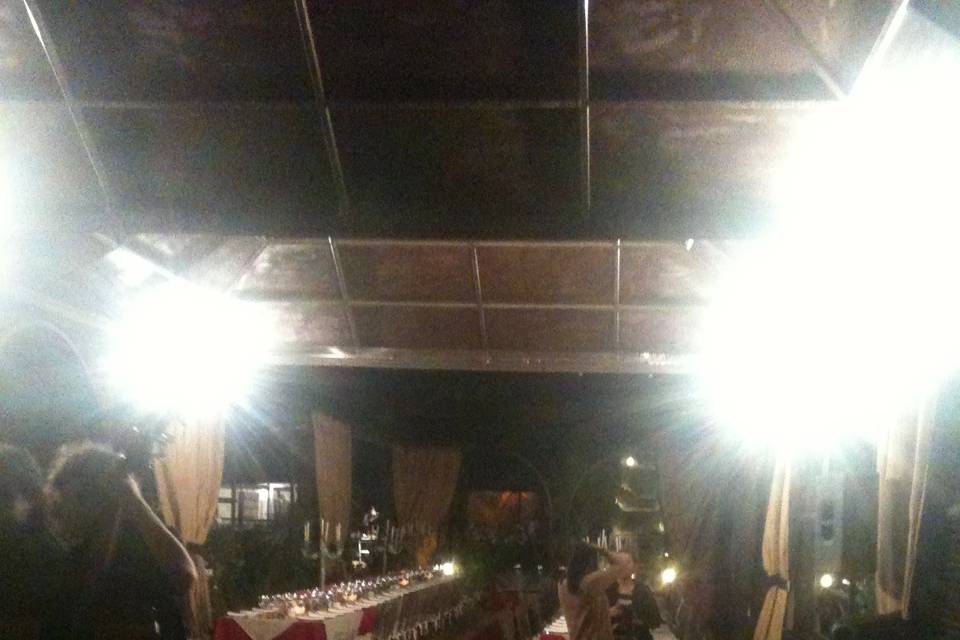 Cabina y escenario