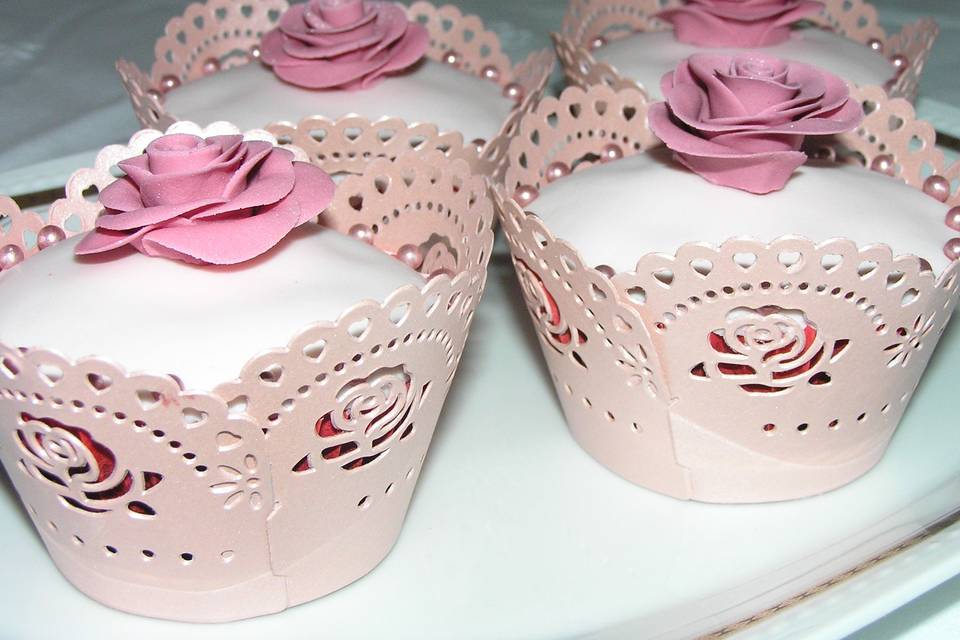 Cupcakes de rosas