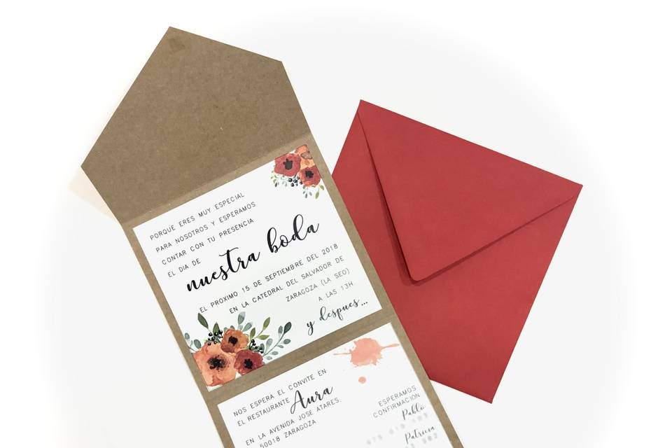 Invitación de boda