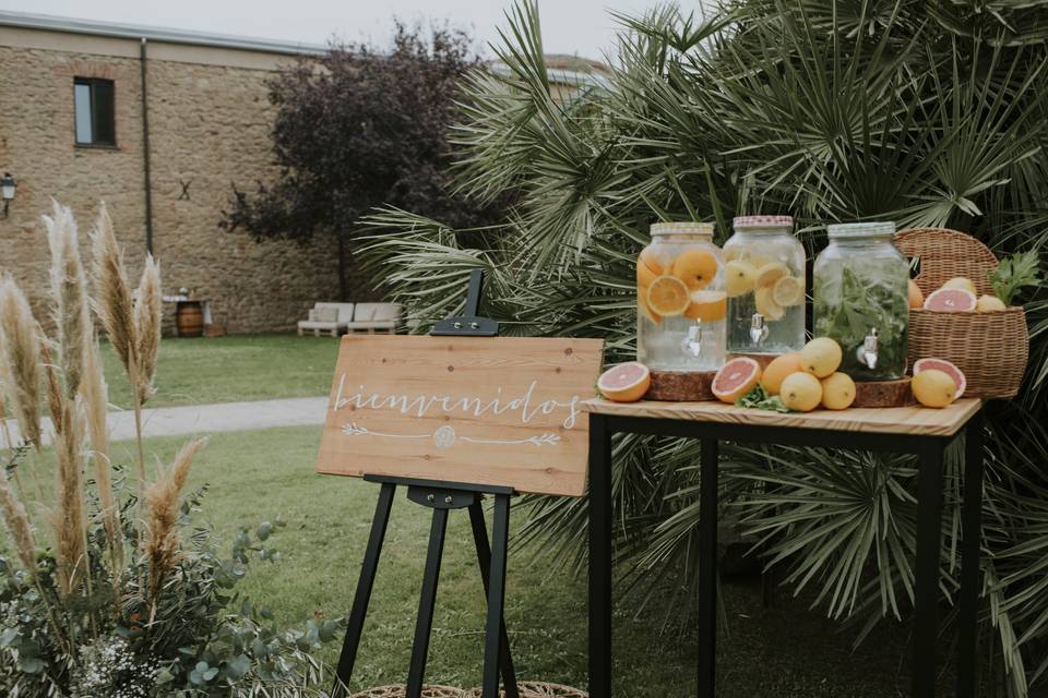 Cóctel en el jardín