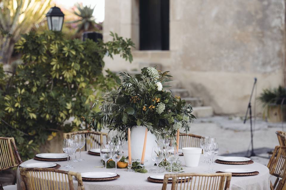 Banquete en la Plaza Central