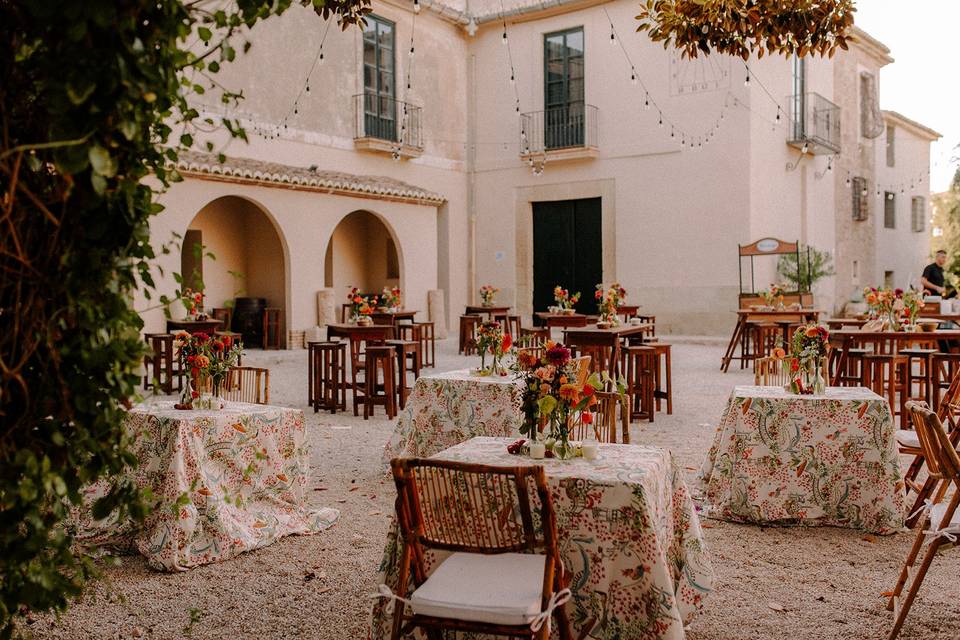 Banquete en La Plaza Central