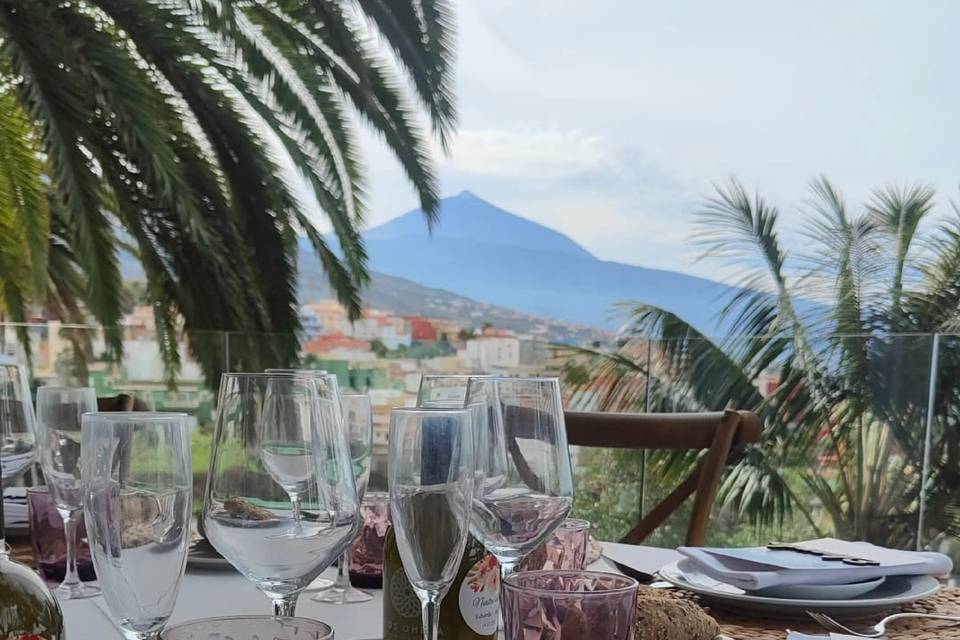 Banquete con vistas